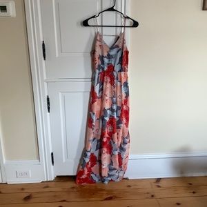 Summer-y floral print maxi dress!